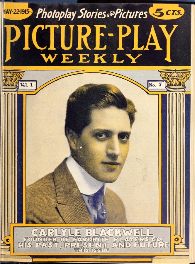 PICTURE-PLAY WEEKLY magazine side cover Issue 7 22 May 1915