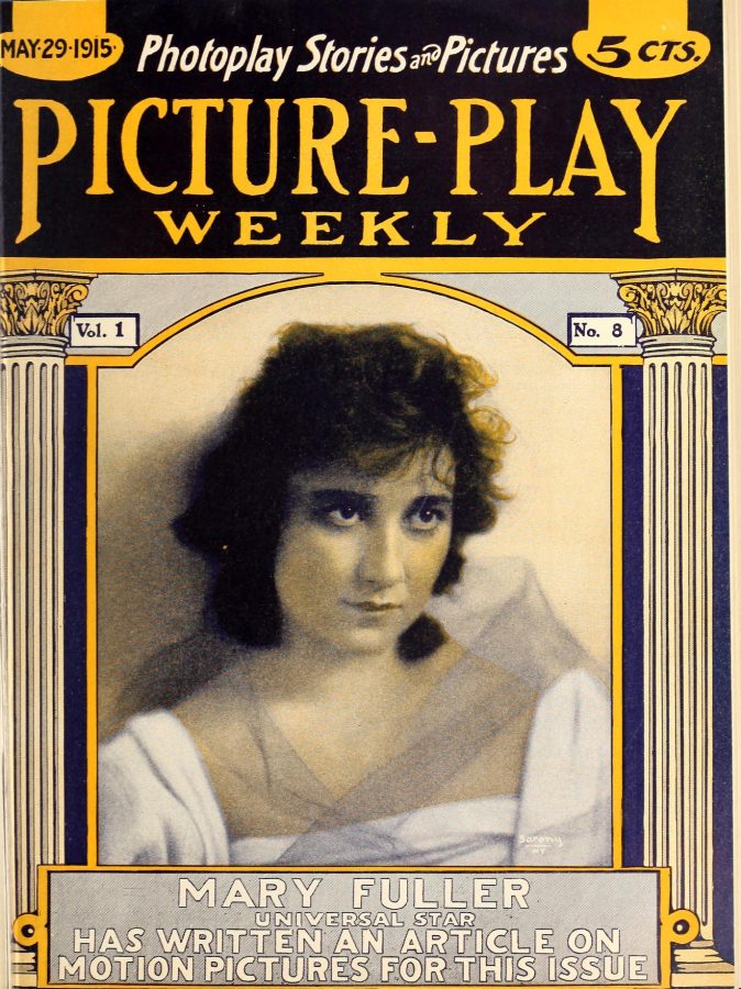PICTURE-PLAY WEEKLY magazine side cover Issue 8 29 May 1915