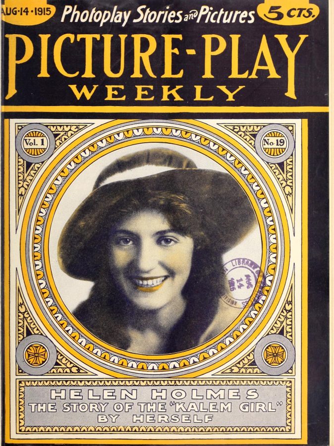 PICTURE-PLAY WEEKLY magazine side cover Issue 19 14 August 1915