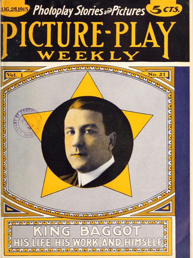 PICTURE-PLAY WEEKLY magazine side cover Issue 21 28 August 1915