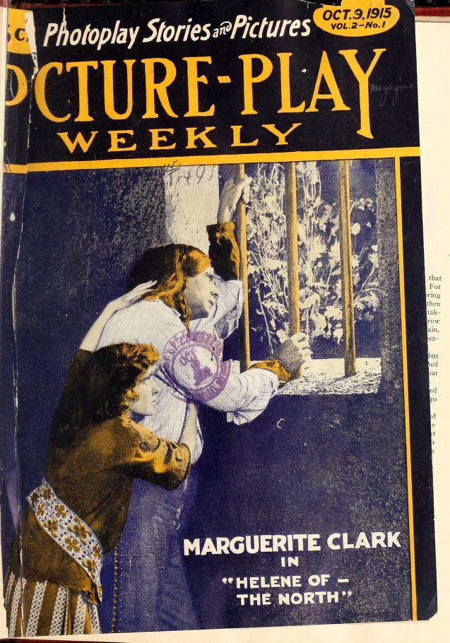 PICTURE-PLAY WEEKLY magazine side cover Issue 27 9 October 1915
