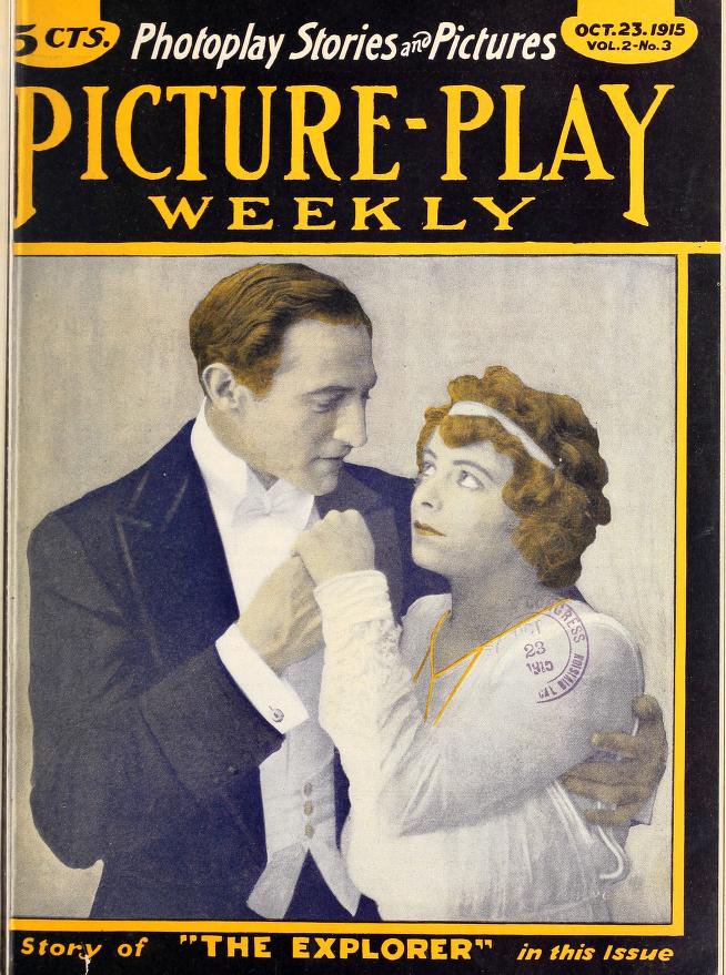 PICTURE-PLAY WEEKLY magazine side cover Issue 29 23 October 1915
