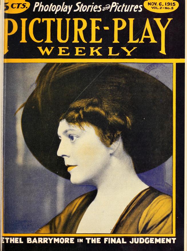 PICTURE-PLAY WEEKLY magazine side cover Issue 31 6 November 1915