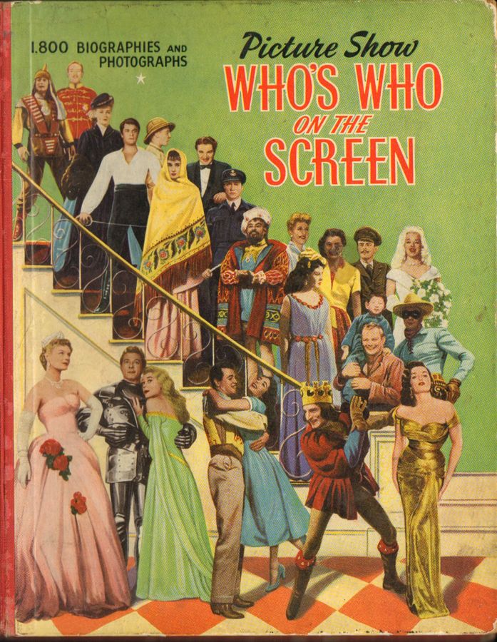 PICTURE SHOW WHOS WHO ON THE SCREEN magazine side cover  Book  1957