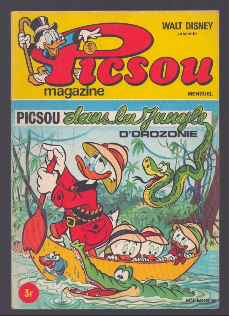 PICSOU MAGAZINE magazine side cover Issue 13   1973