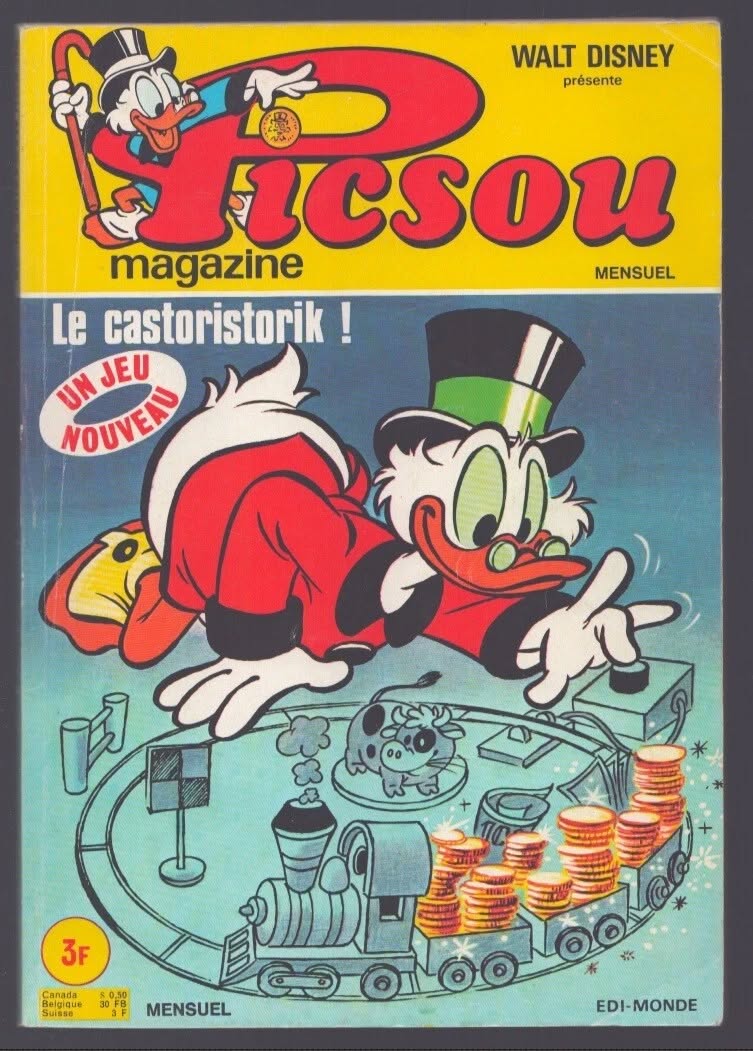 PICSOU MAGAZINE magazine side cover Issue 35  January 1975