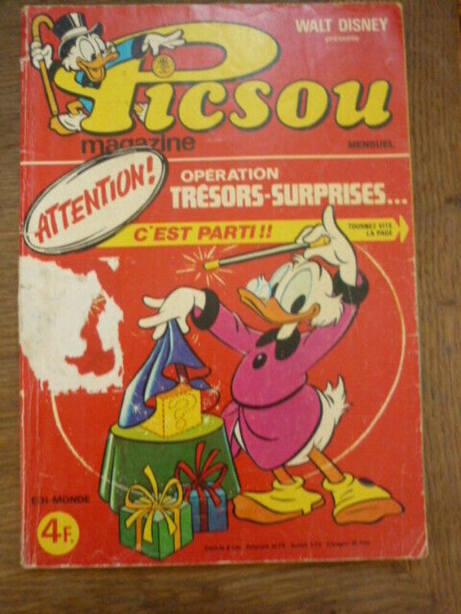 PICSOU MAGAZINE magazine side cover Issue 66  August 1977