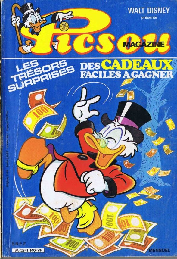 PICSOU MAGAZINE magazine side cover Issue 140  October 1983