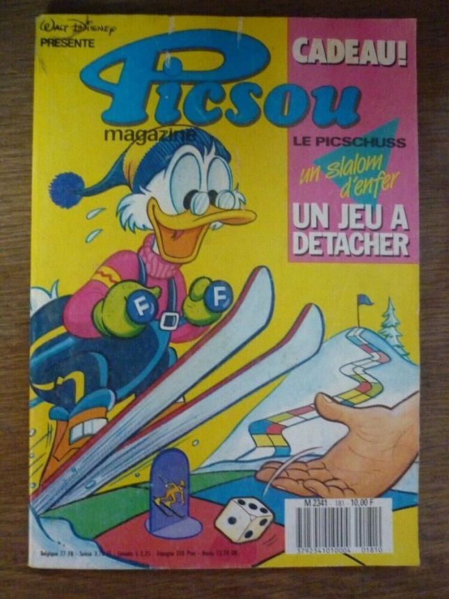 PICSOU MAGAZINE magazine side cover Issue 181  March 1987