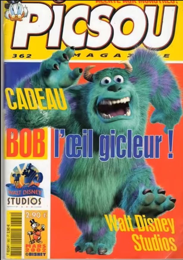 PICSOU MAGAZINE magazine side cover Issue 362   2002
