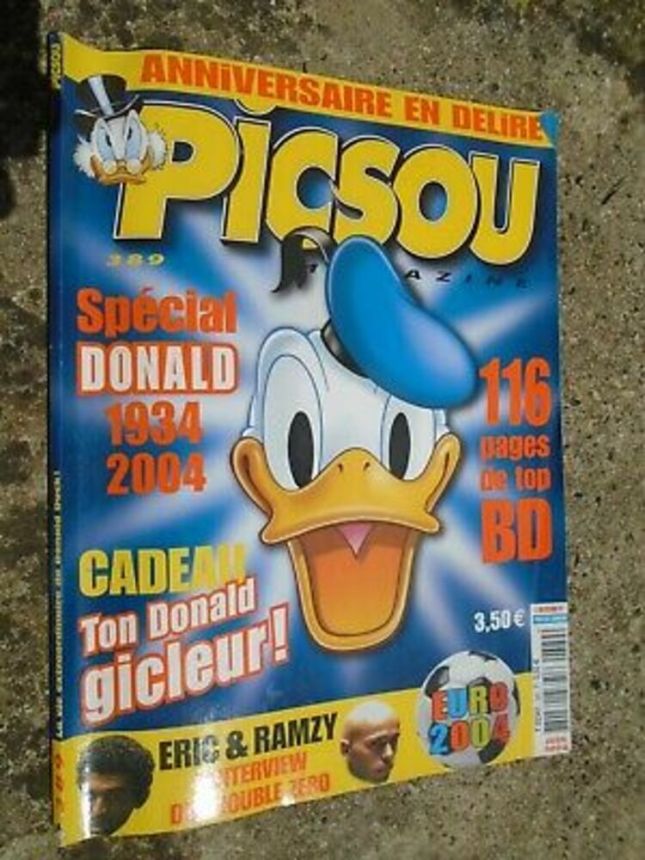 PICSOU MAGAZINE magazine side cover Issue 389  June 2004
