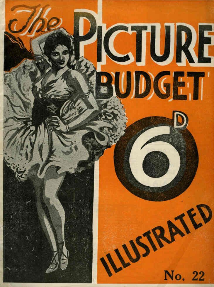 PICTURE BUDGET ILLUSTRATED | THE magazine side cover Issue 22  1933