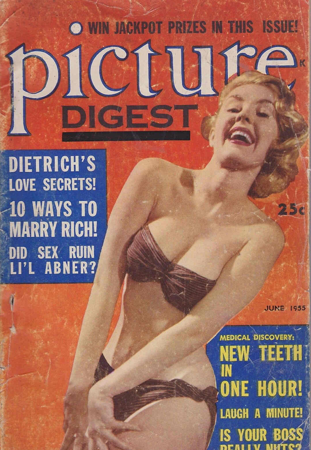 PICTURE DIGEST magazine side cover June 1955