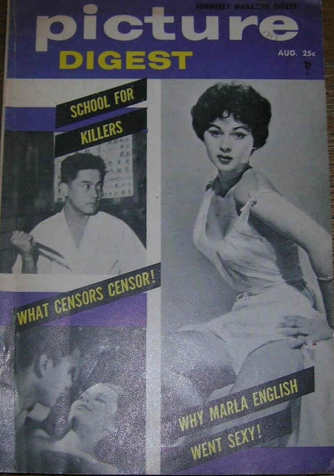 PICTURE DIGEST magazine side cover August 1956