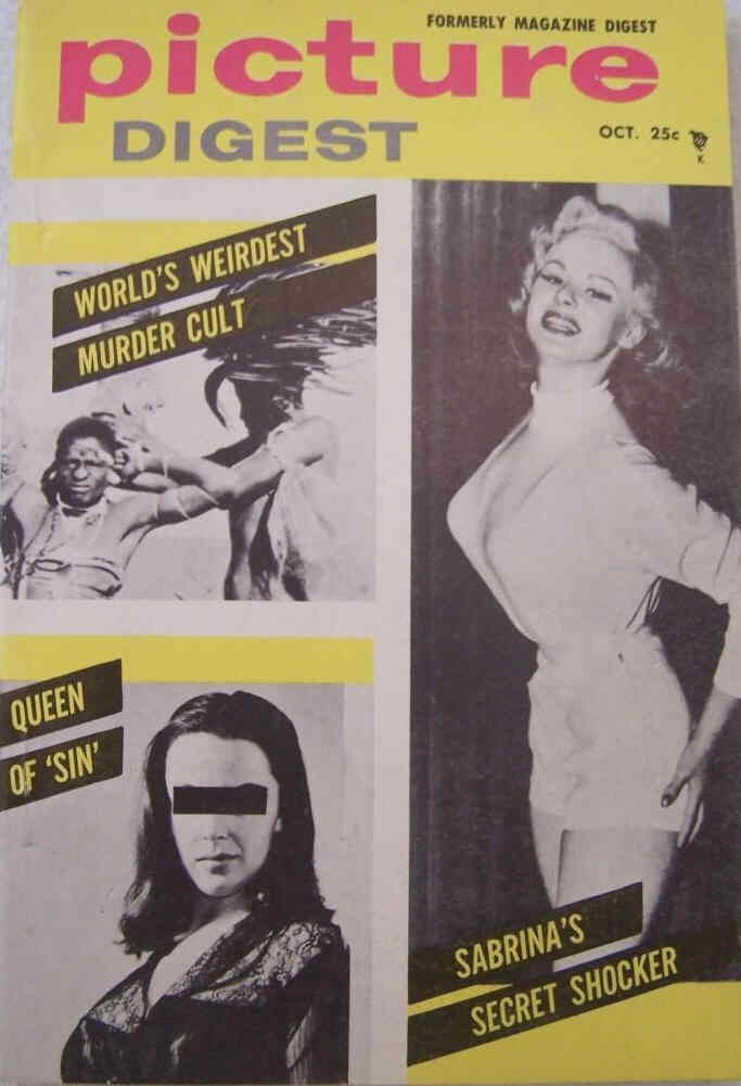 PICTURE DIGEST magazine side cover October 1956