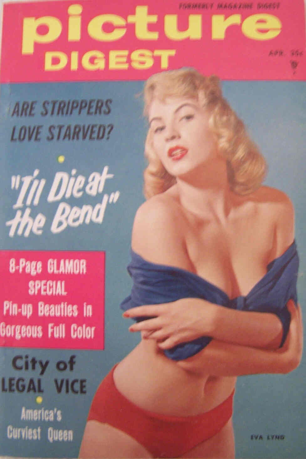 PICTURE DIGEST magazine side cover April 1957
