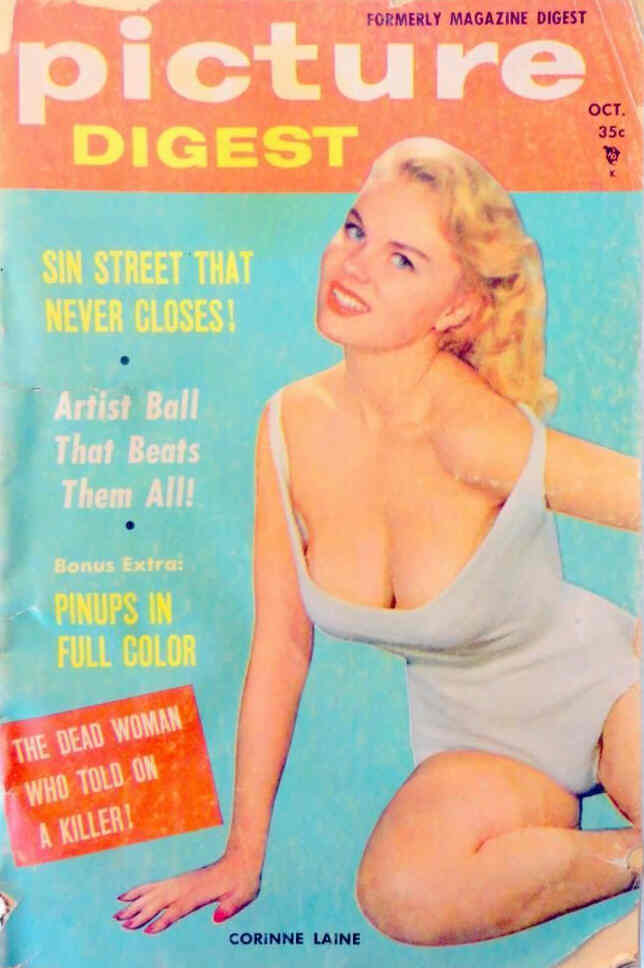 PICTURE DIGEST magazine side cover October 1957