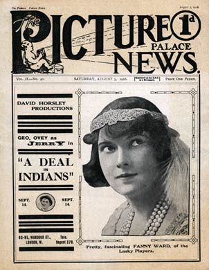 PICTURE PALACE NEWS magazine side cover 5 August 1916