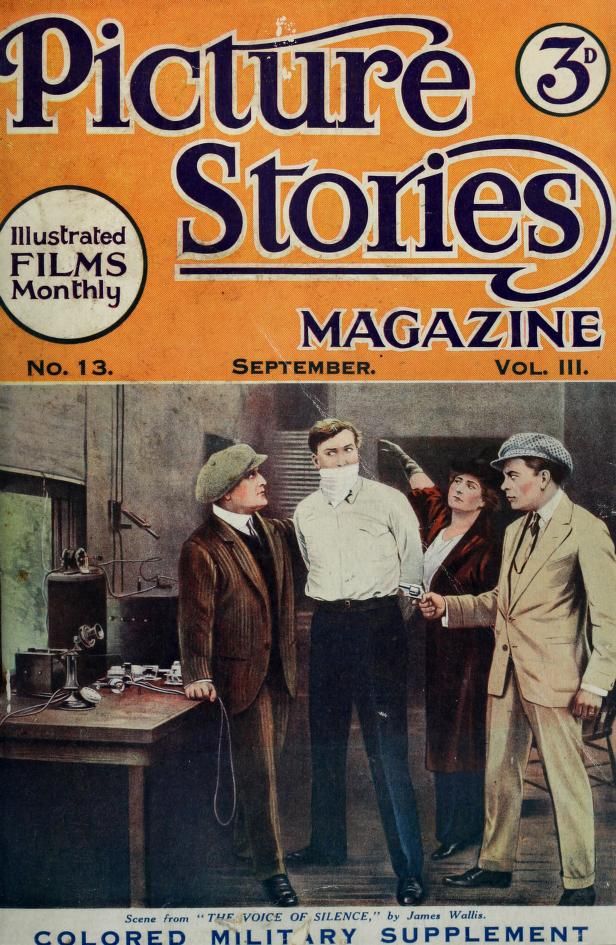 ILLUSTRATED FILMS MONTHLY magazine side cover September 1914