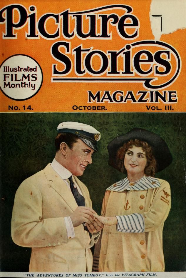 ILLUSTRATED FILMS MONTHLY magazine side cover October 1914
