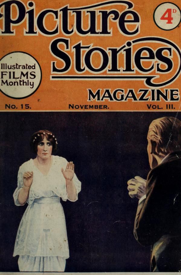 ILLUSTRATED FILMS MONTHLY magazine side cover November 1914