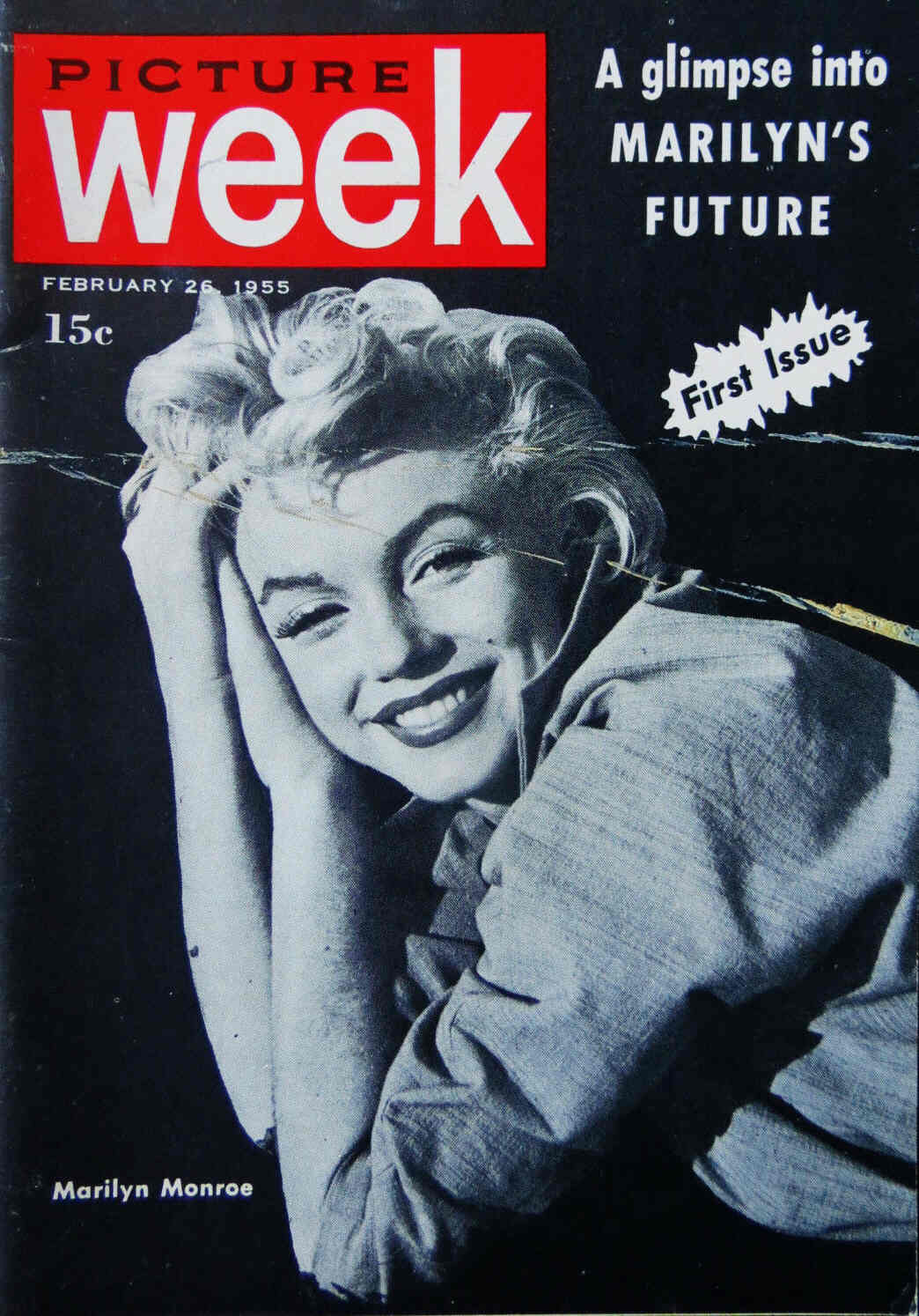 PICTURE WEEK magazine side cover Issue 1 26 February 1955