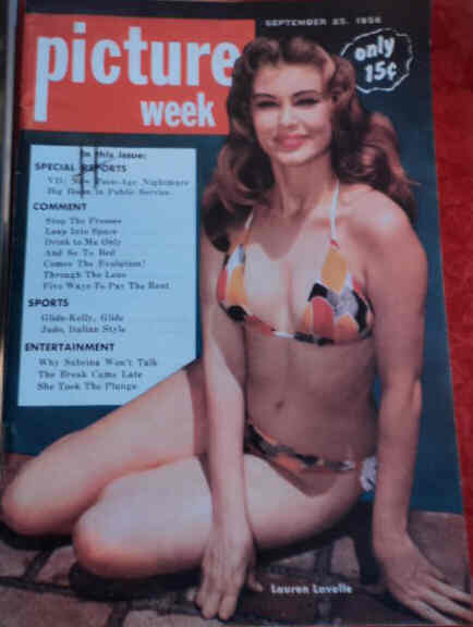 PICTURE WEEK magazine side cover 25 September 1956