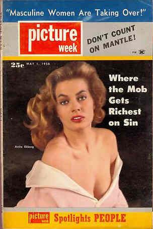PICTURE WEEK magazine side cover 1 May 1958