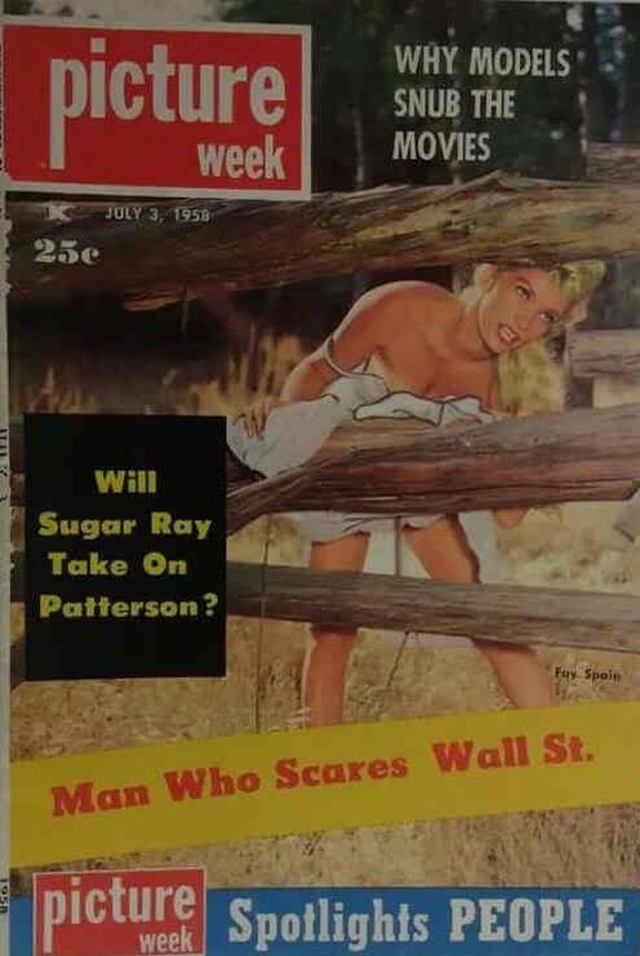 PICTURE WEEK magazine side cover 3 July 1958