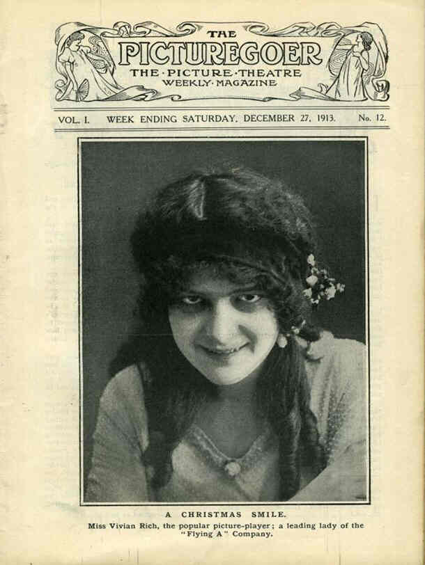 PICTUREGOER magazine side cover Issue 12 27 December 1913