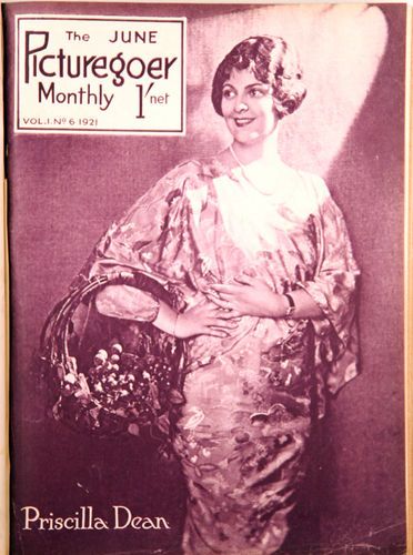PICTUREGOER magazine side cover Issue 6  Monthly June 1921