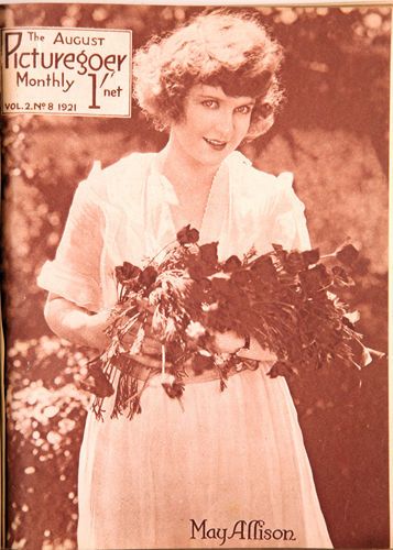 PICTUREGOER magazine side cover Issue 8  Monthly August 1921
