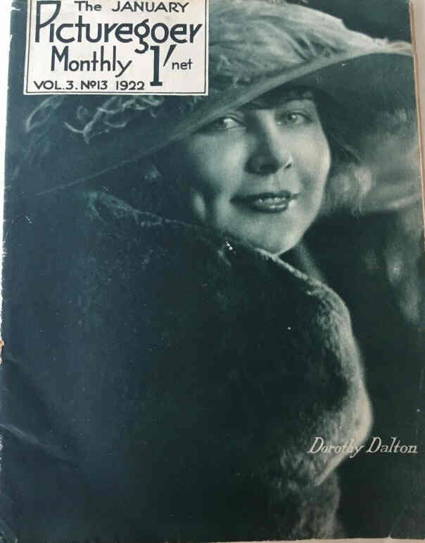 PICTUREGOER magazine side cover Issue 13  Monthly January 1922