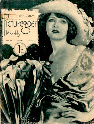 PICTUREGOER magazine side cover Issue 31  Monthly July 1923