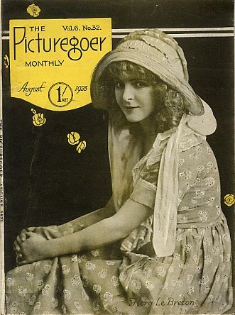 PICTUREGOER magazine side cover Issue 32  Monthly August 1923