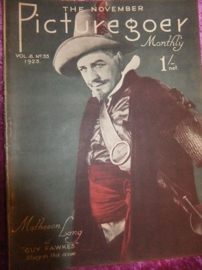 PICTUREGOER magazine side cover Issue 35  Monthly November 1923
