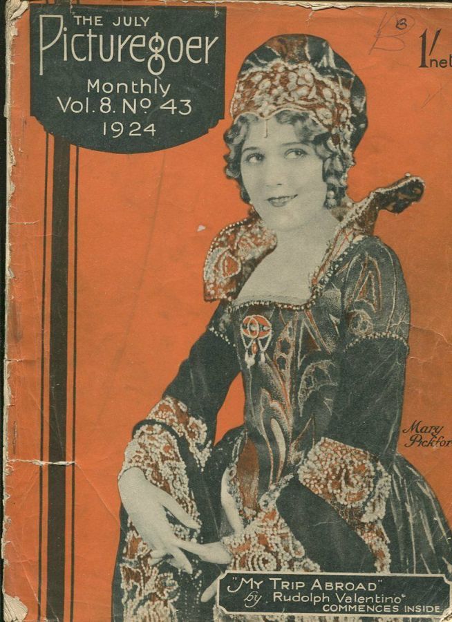 PICTUREGOER magazine cover Issue 43  Monthly July 1924