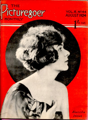 PICTUREGOER magazine side cover Issue 44  Monthly August 1924