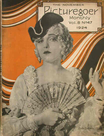 PICTUREGOER magazine side cover Issue 47  Monthly November 1924