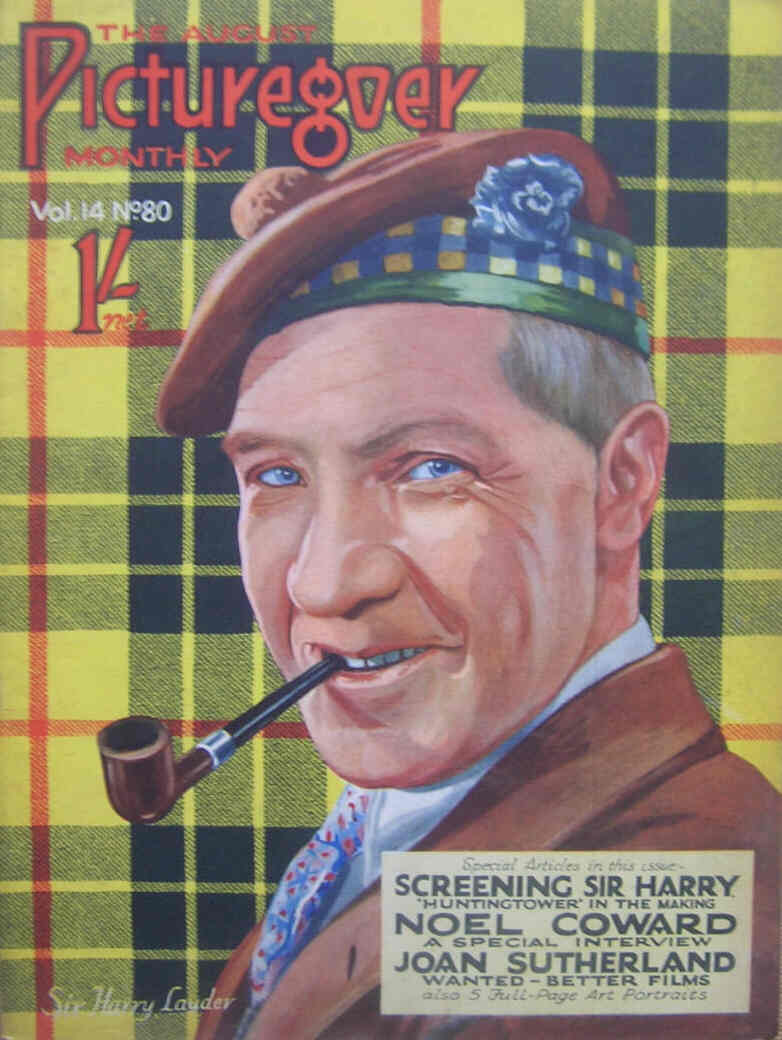 PICTUREGOER magazine side cover Issue 80  Monthly August 1927