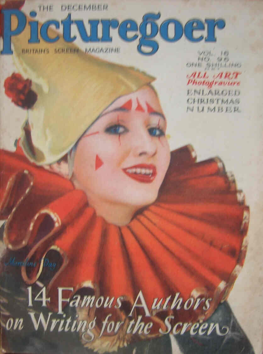 PICTUREGOER magazine side cover Issue 96  Monthly December 1928