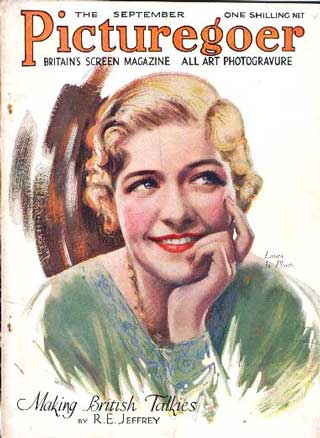 PICTUREGOER magazine side cover Issue 105  Monthly September 1929