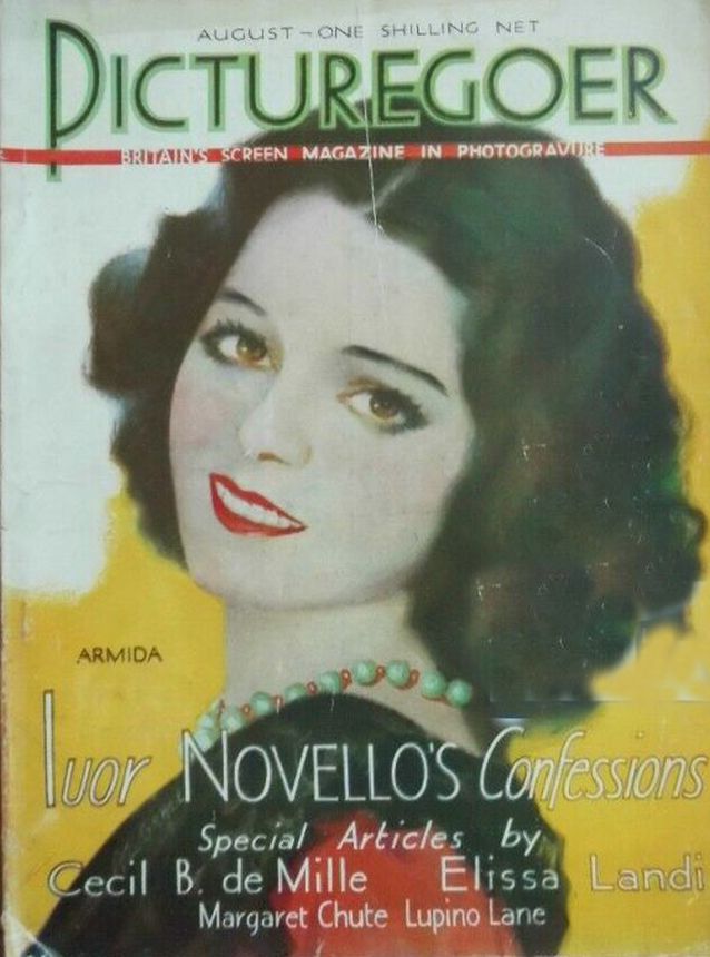 PICTUREGOER magazine side cover Issue 116  Monthly August 1930