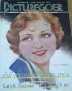 PICTUREGOER magazine side cover Issue 117  Monthly September 1930