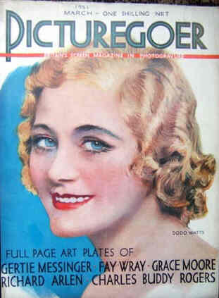 PICTUREGOER magazine side cover Issue 123  Monthly March 1931