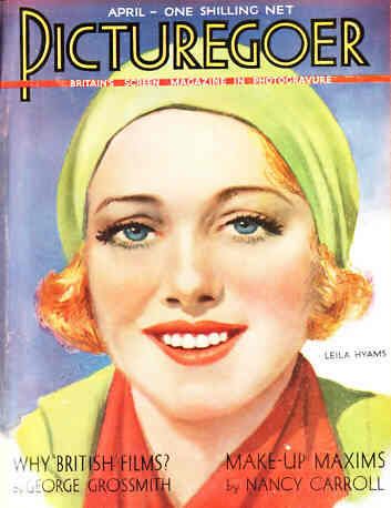 PICTUREGOER magazine side cover Issue 124  Monthly April 1931