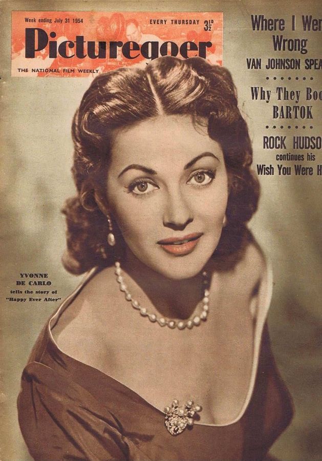 PICTUREGOER magazine side cover Issue 1004  Weekly 31 July 1954