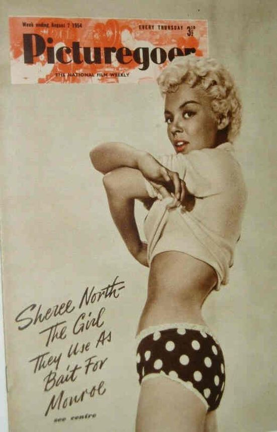 PICTUREGOER magazine side cover Issue 1005  Weekly 7 August 1954