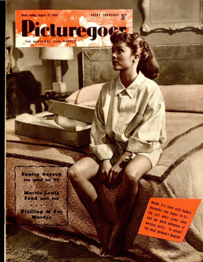PICTUREGOER magazine side cover Issue 1007  Weekly 21 August 1954
