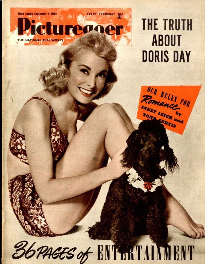 PICTUREGOER magazine side cover Issue 1009  Weekly 4 September 1954